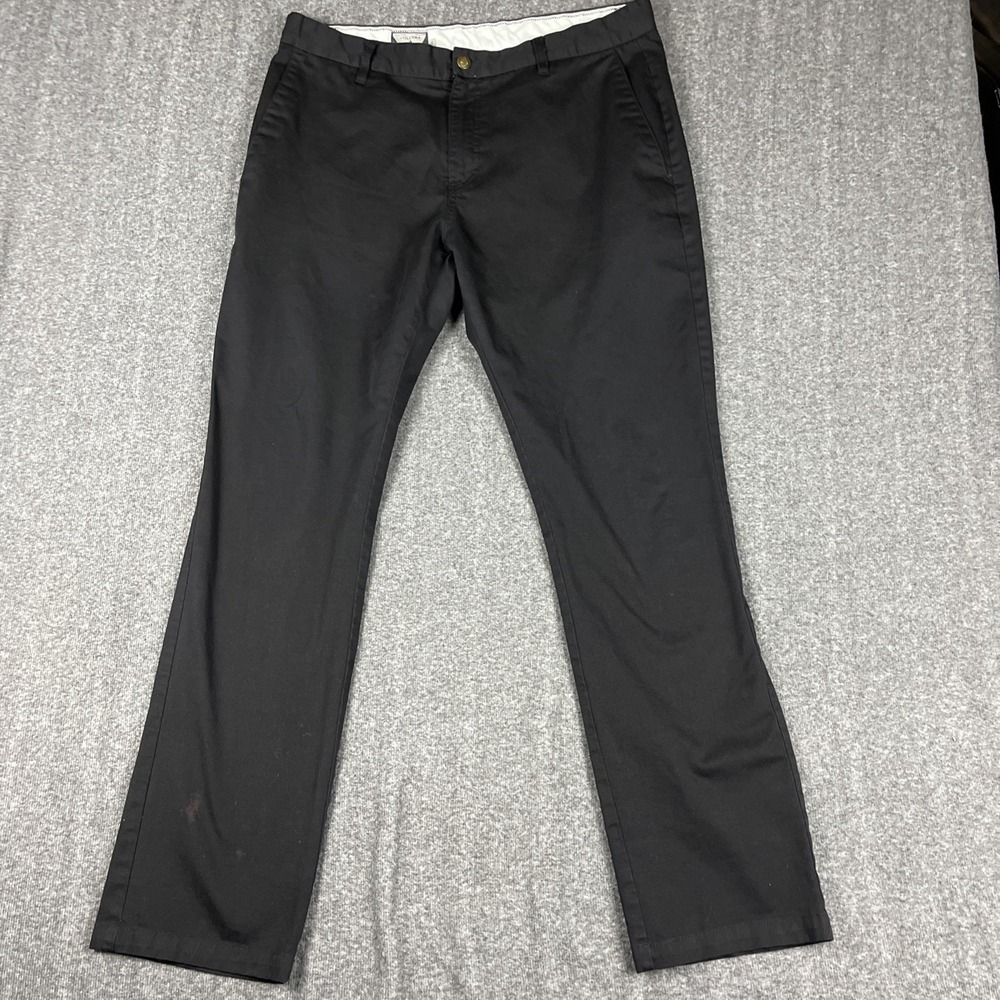 Volcom Pants Mens 36x32" Black Frickin Modern Straight Cotton Blend Skater Chino